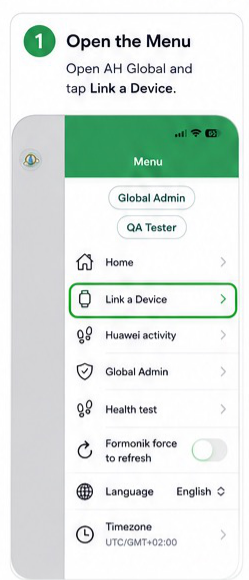 Apple Health connection screen in StepSense Gold