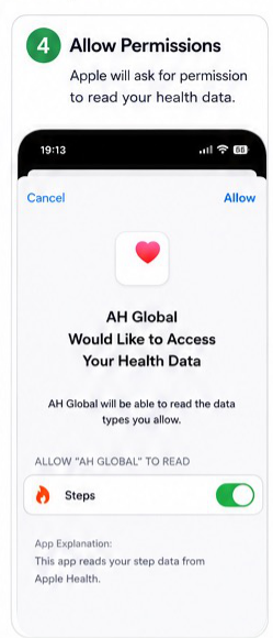 Apple Health connection visual step 4