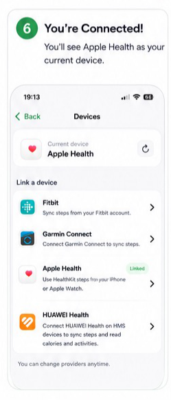 Apple Health connection visual step 6
