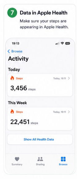 Apple Health connection visual step 7