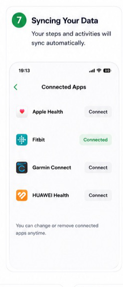 Fitbit connection visual step 7