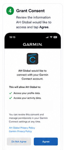 Garmin connection visual step 4