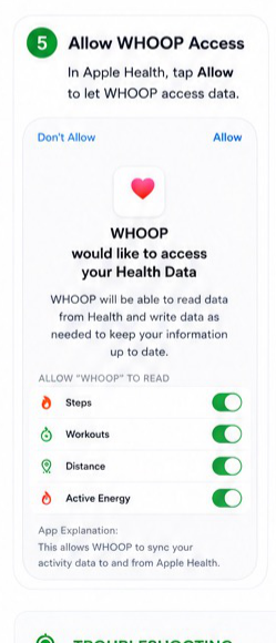 WHOOP to Apple Health visual step 5