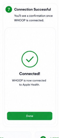 WHOOP to Apple Health visual step 7