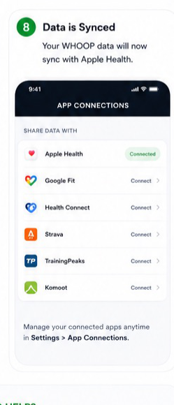 WHOOP to Apple Health visual step 8