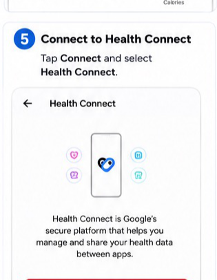 Polar Flow to Health Connect visual step 5