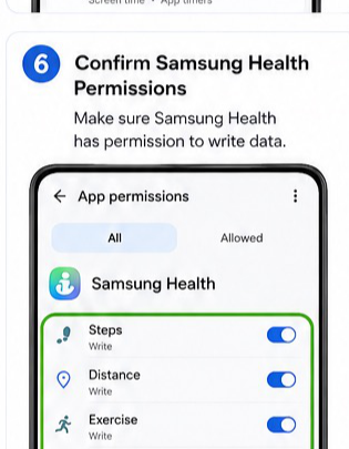 Samsung Health to Health Connect visual step 6