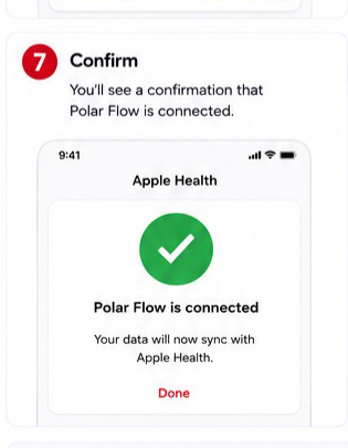 Polar Flow to Apple Health visual step 7