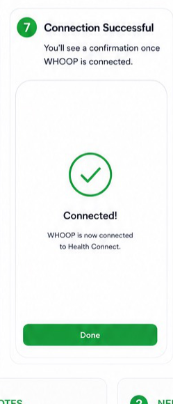 WHOOP to Health Connect visual step 7