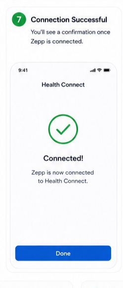 Zepp to Health Connect visual step 7
