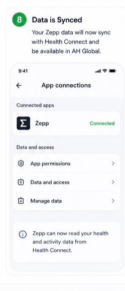 Zepp to Health Connect visual step 8