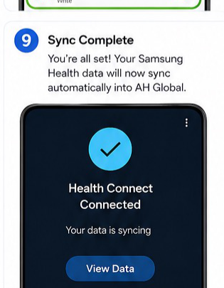 Samsung Health to Health Connect visual step 9